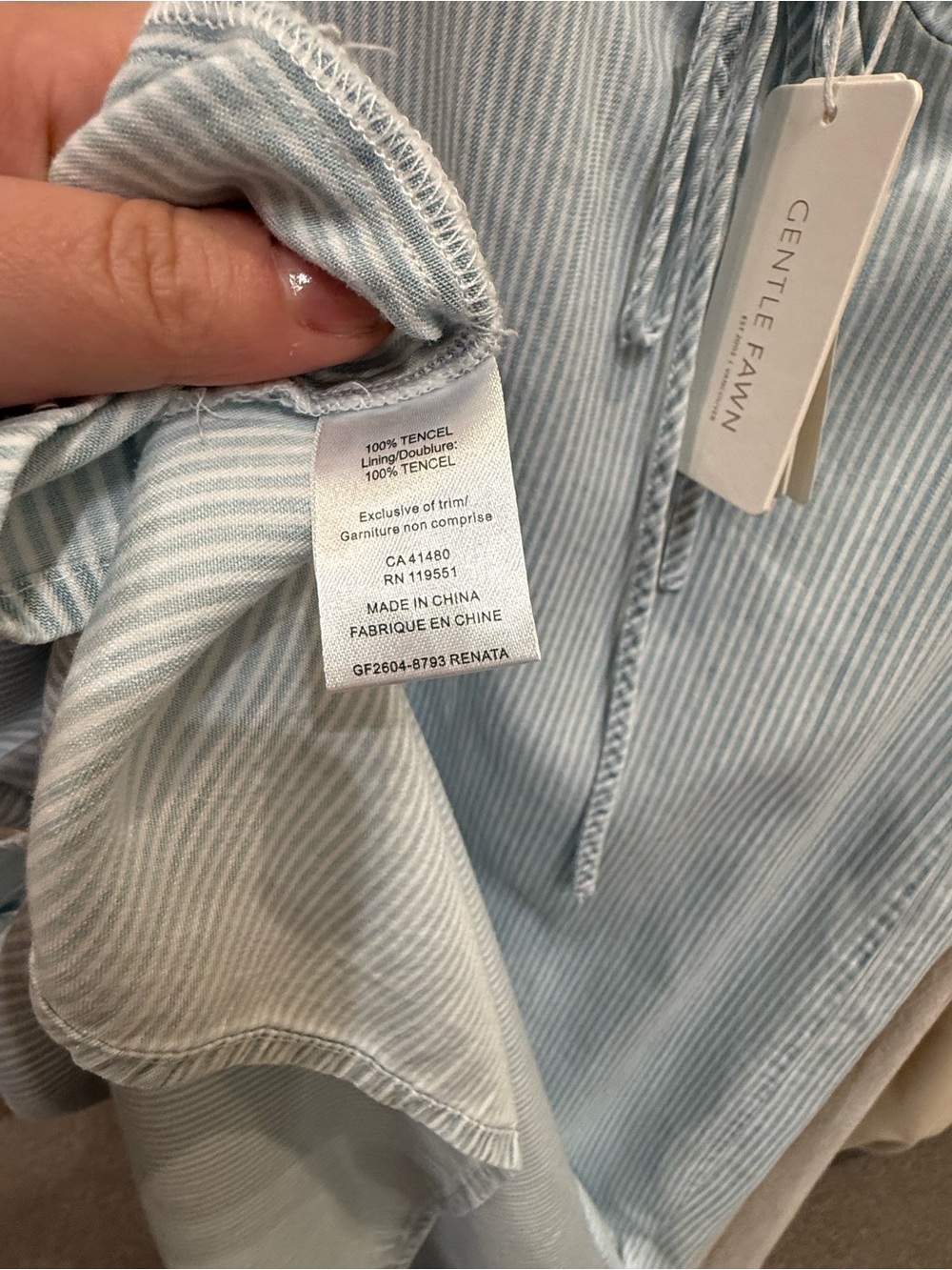 Gentle Fawn Renata Dress Blue Stripe - Picture 7 of 8